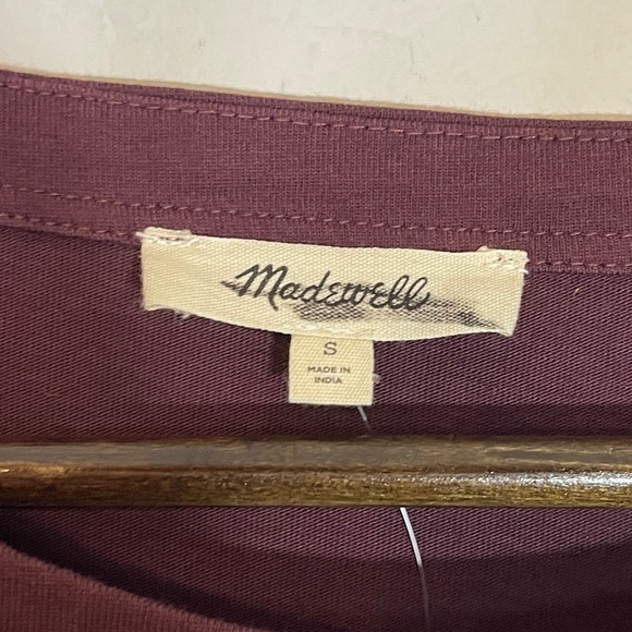 Madewell NWT Cinched Crewneck Tank Size Small in Dark Fig - Picture 8 of 11